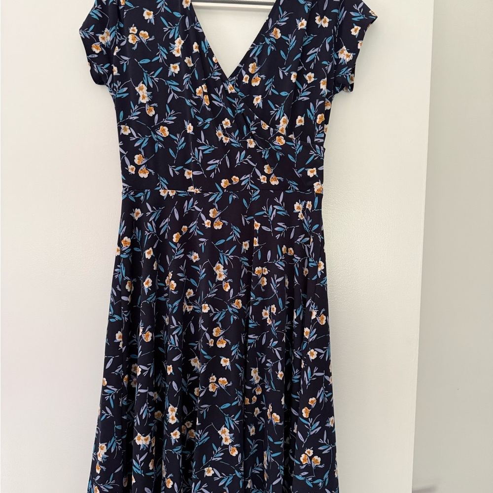 Floral V-Neck Dress